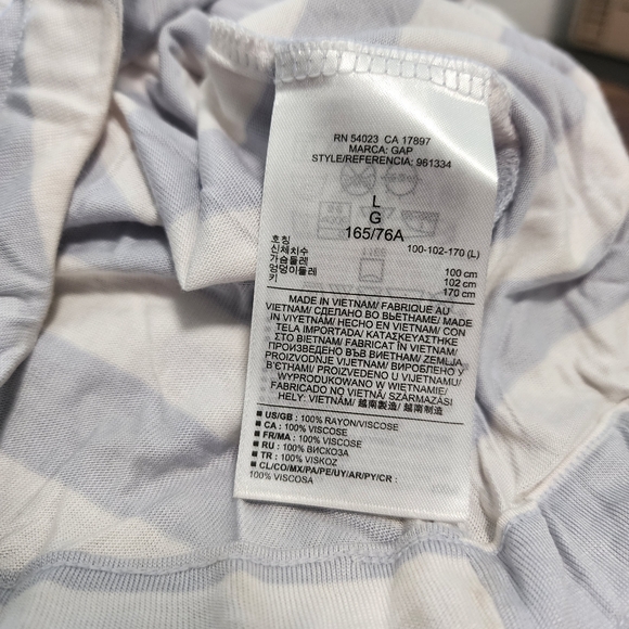 NWT Gap Maternity Striped Ballet Back Hi-Low Maxi Dress - Picture 6 of 9